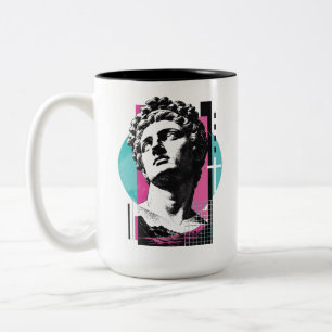 Tasse 2 Couleurs Statue grecque rétro Jésus brutaliste Colossiens 2