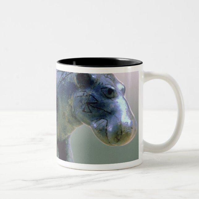 Tasse 2 Couleurs Statuette d'un hippopotame (Droit)
