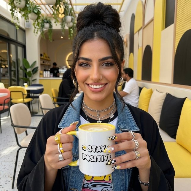 Tasse 2 Couleurs Stay Positive (Créateur téléchargé)