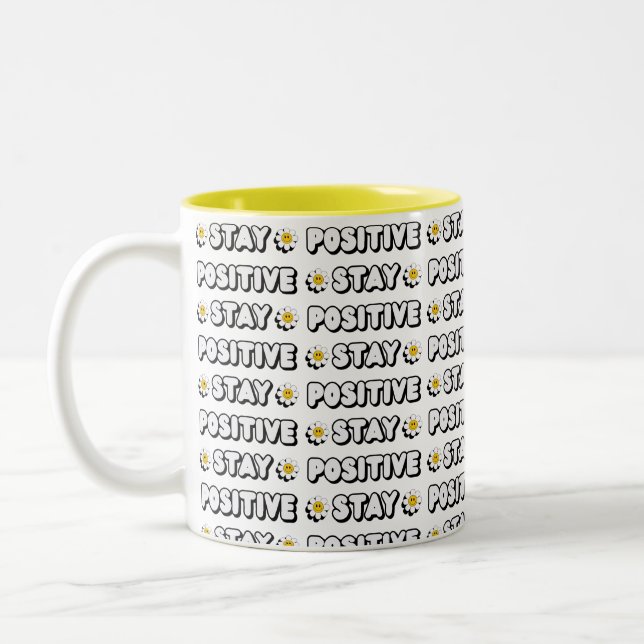 Tasse 2 Couleurs Stay Positive (Gauche)