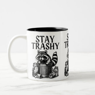 Tasse 2 Couleurs Stay Trashy Raccoon