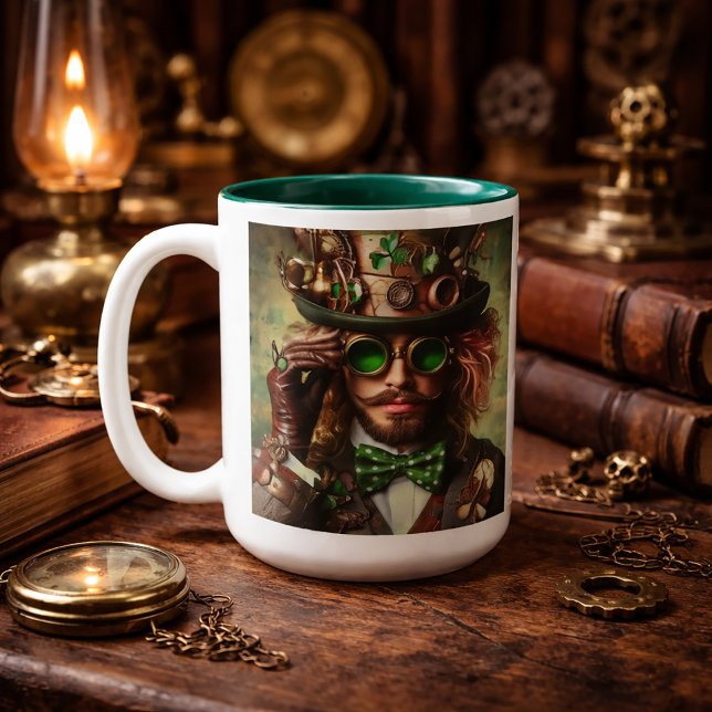 Tasse 2 Couleurs Steampunk St Patrick (Créateur téléchargé)