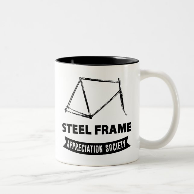 Tasse 2 Couleurs Steel Frame Bike Appreciation Society (Droit)
