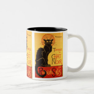 Tasse 2 Couleurs Steinlen : Conversation Noir