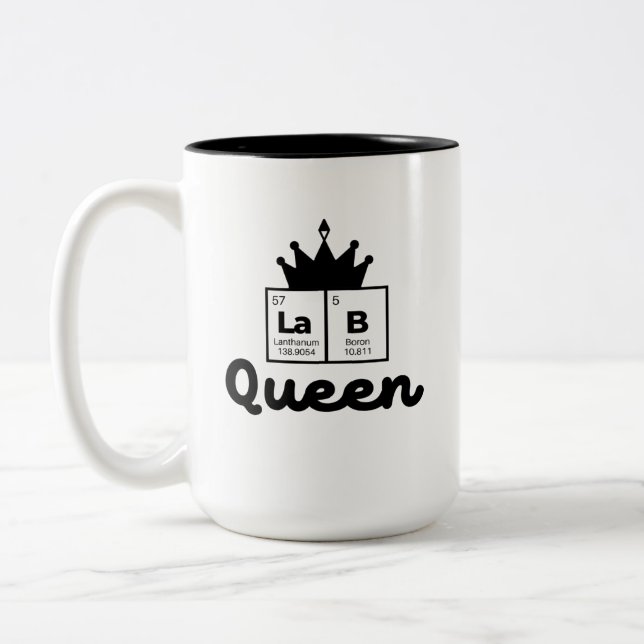 Tasse 2 Couleurs  Steminist Women in Science - Lab Queen (Gauche)