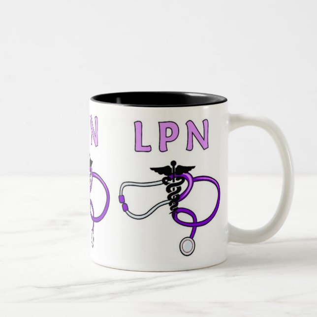 Tasse 2 Couleurs Stéthoscope de LPN (Droit)