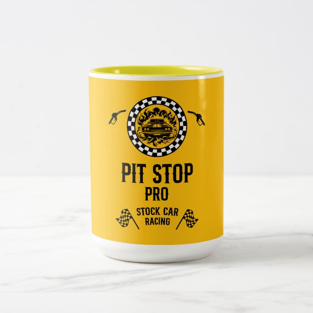 Tasse 2 Couleurs Stock Car Racing Gift (Centre)