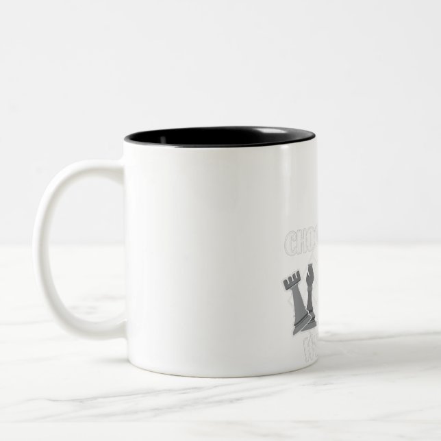Tasse 2 Couleurs Stratégie De Jeu De Pièce D'Échecs Offrir À Un Jou (Gauche)