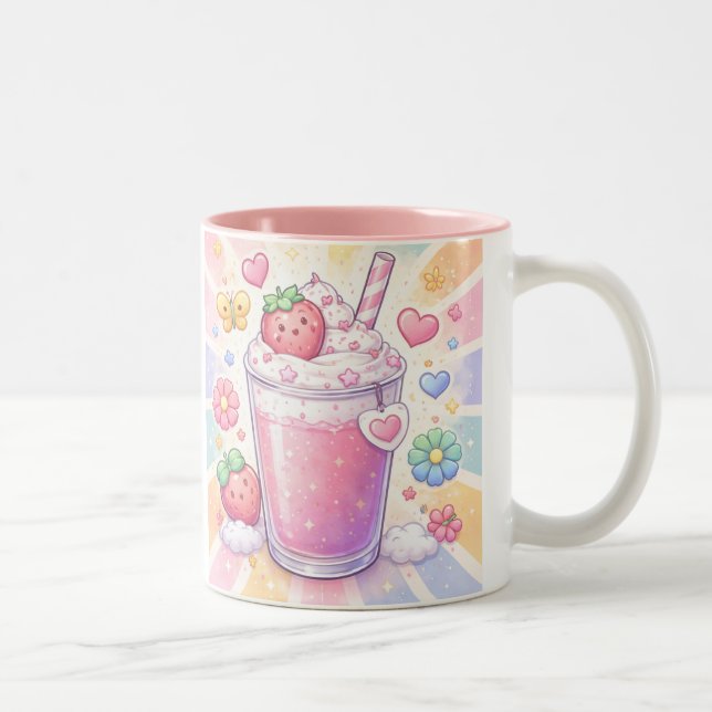 Tasse 2 Couleurs Strawberry Dreams Milkshake (Droit)