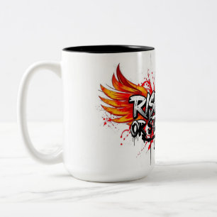 Tasse 2 Couleurs Street Art Rise & Refuse - Motivation