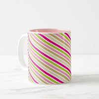 STRIPE MODERNE MOTIF fête rose or vert