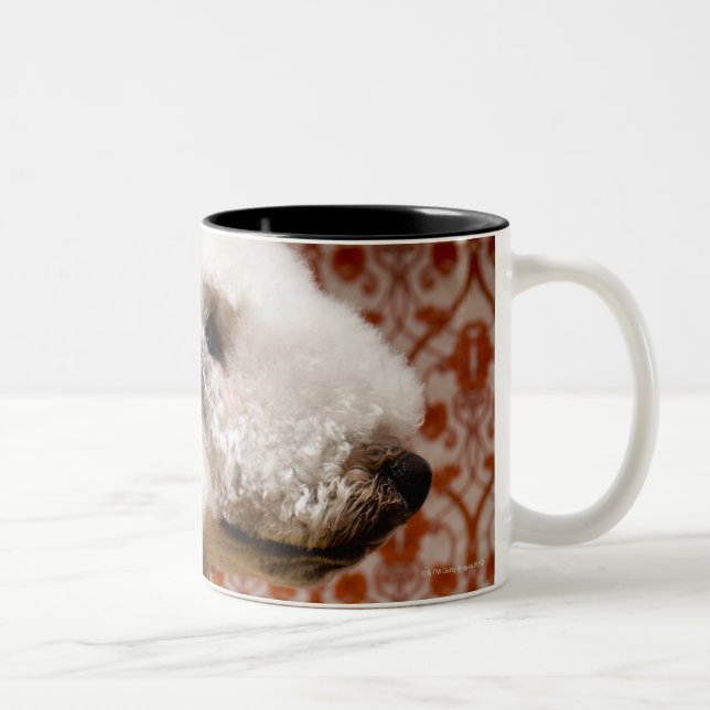 Tasse 2 Couleurs Studio tiré de Bedlington Terrier (Droit)