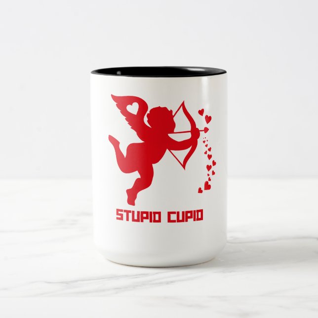 Tasse 2 Couleurs Stupide (Centre)