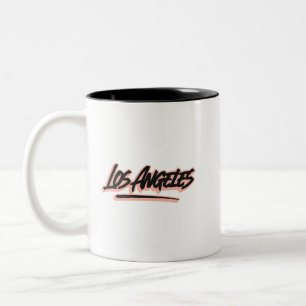 Tasse 2 Couleurs Style Graffiti Los Angeles