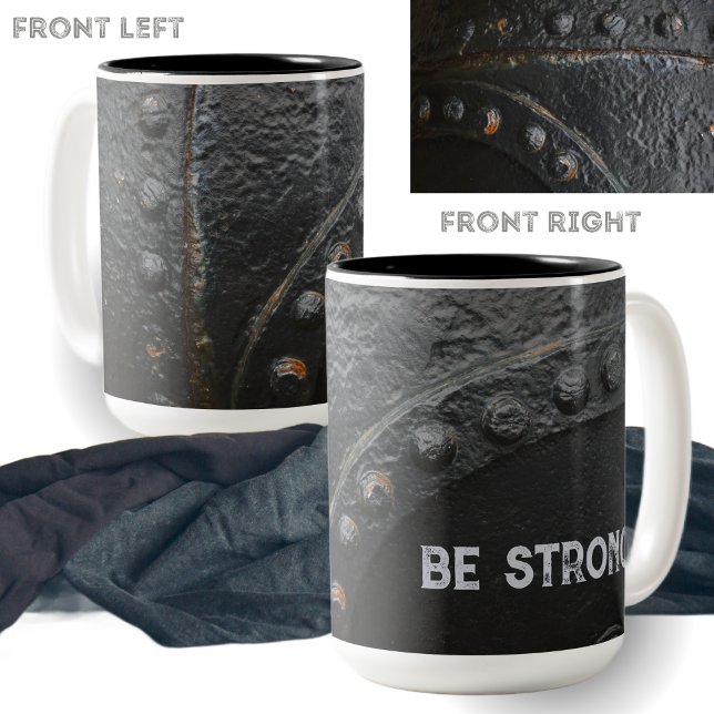 Tasse 2 Couleurs Style industriel en métal noir (Créateur téléchargé)