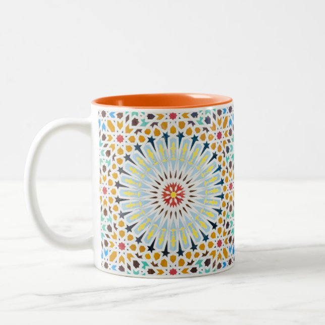 Tasse 2 Couleurs Style Marocain | vintage (Gauche)