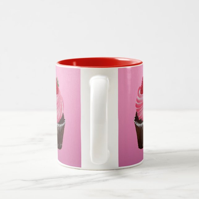Tasse 2 Couleurs Sucre de fraise (Poignée)