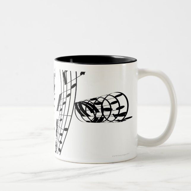 Tasse 2 Couleurs Suite de violoncelle de J.S.Bach (Droit)