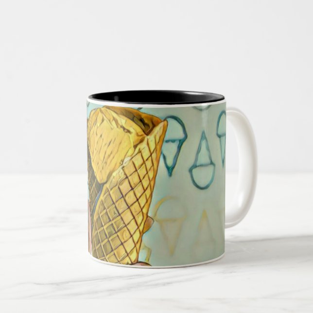 Tasse 2 Couleurs Summer ice cream lovers (Devant droit)