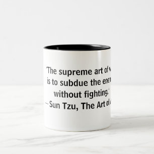 Tasse 2 Couleurs Sun Tzu Art de la guerre sans combattre la chèvre