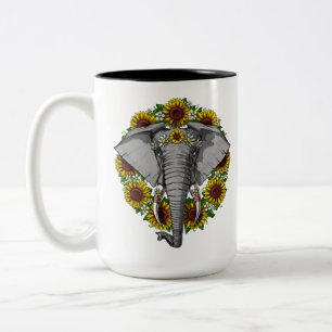 Tasse 2 Couleurs Sunflower éléphant
