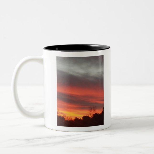 Tasse 2 Couleurs Sunset de la Nouvelle Angleterre (Gauche)