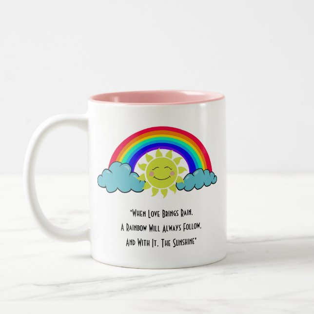 Tasse 2 Couleurs Sunshine et Rainbows (Gauche)
