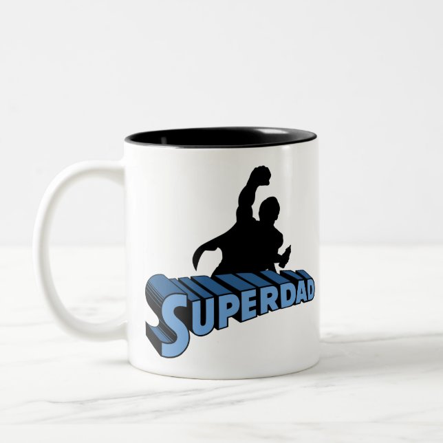 Tasse 2 Couleurs Super Dad. Super Papa. Súper Papá (Gauche)