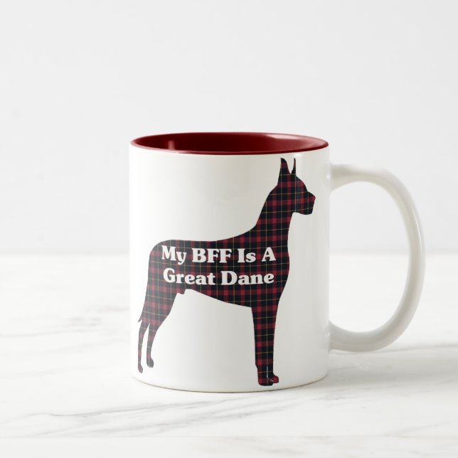 Tasse 2 Couleurs Super Dane BFF (Droit)