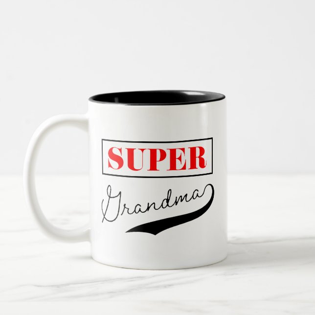 Tasse 2 Couleurs Super grand-mère (Gauche)