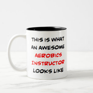 Tasse 2 Couleurs super instructeur d'aérobic