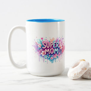 Tasse 2 Couleurs Super Maman