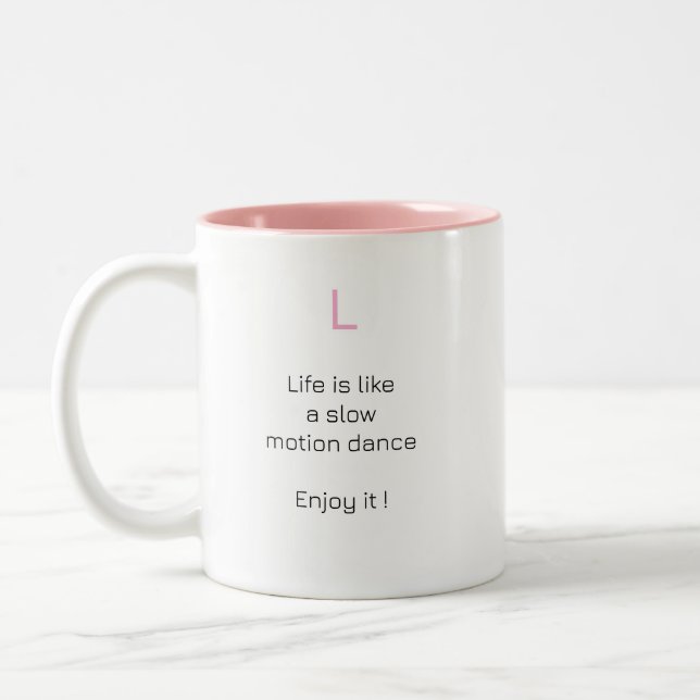 Tasse 2 Couleurs Super matin motivationnel (Gauche)