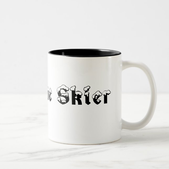 Tasse 2 Couleurs Super Skier Musique (Droit)