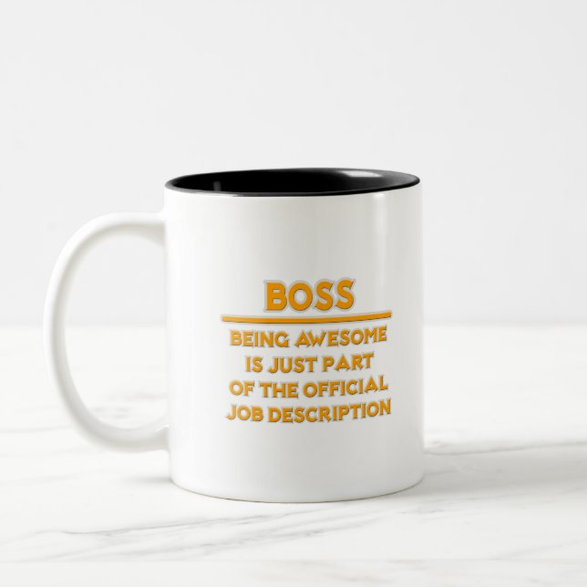 Tasse 2 Couleurs Superbe Boss .. Description officielle du poste (Gauche)