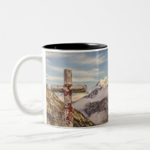 Tasse 2 Couleurs Superbe Croix chrétienne sur Ecclesiastes de monta