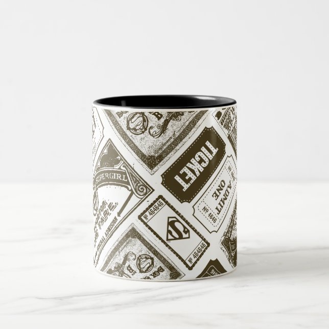 Tasse 2 Couleurs Supergirl Admit One Pattern Brown (Centre)