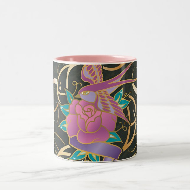 Tasse 2 Couleurs Supergirl Bird et Flower (Centre)