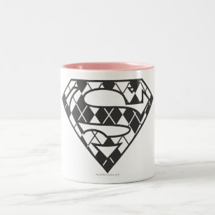 Tasse 2 Couleurs Supergirl Black Argyle Logo