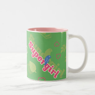 Tasse 2 Couleurs Supergirl Love Motif