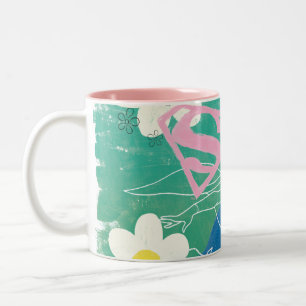 Tasse 2 Couleurs Supergirl Partagez l'Esprit et l'Amour