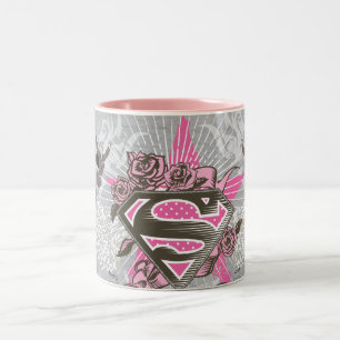 Tasse 2 Couleurs Supergirl Star et Rose