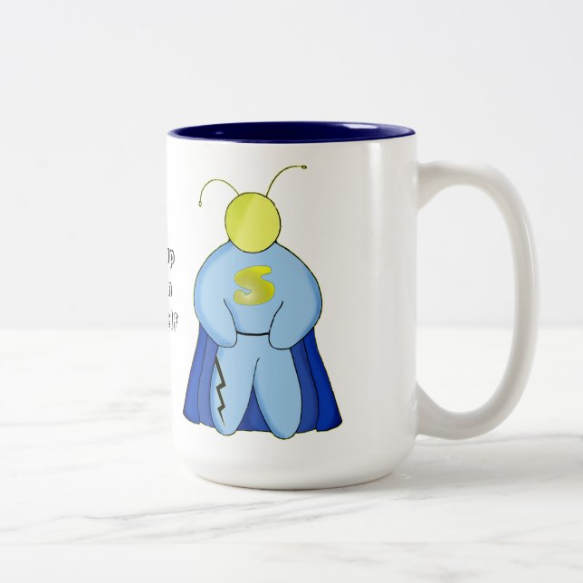 Tasse 2 Couleurs Superhéros (Droit)