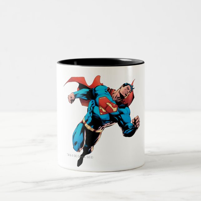 Tasse 2 Couleurs Superman en costume (Centre)