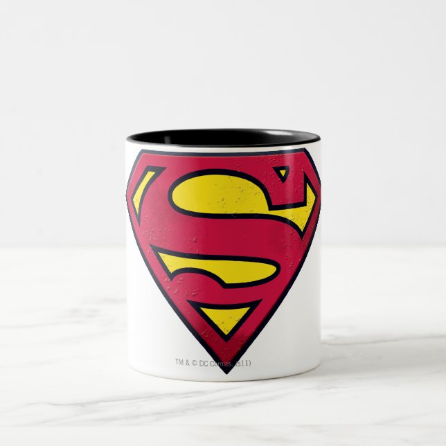 Tasse 2 Couleurs Superman S-Shield | Logo de bord (Centre)