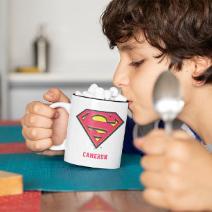 Tasse 2 Couleurs Superman S-Shield personnalisé   Logo classique