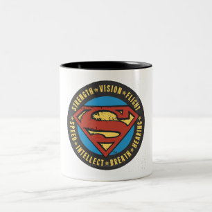 Tasse 2 Couleurs Superman Stylisé   Logo de vol Vision Force
