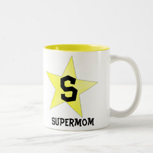 Tasse 2 Couleurs Supermom cadeau parfait pour maman