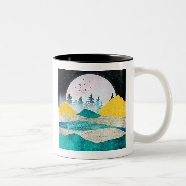 Tasse 2 Couleurs Supermoon Rising Landscape (Droit)