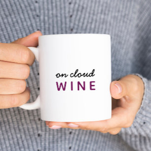 Tasse 2 Couleurs Sur Citation Drôle Du Vin Nuageux
